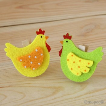 Pinza Gallina Fieltro 5Cm