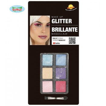 Set 6 Colores Sombras Glitter
