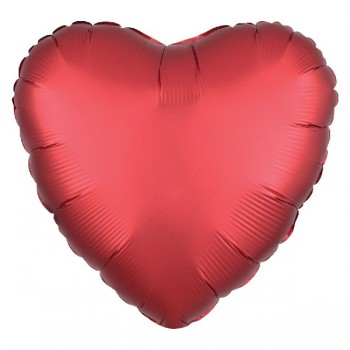 Globo Corazon Rojo Satin