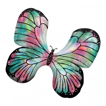 Globo Mariposa Iris.Rosa/Verde