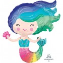 Globo Forma Sirena Multicolor Globo Forma Sirena Multicolor
