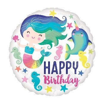 Globo 18"Happy Bday Sirena