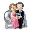 Figura Pastel Novios Sent.25An Figura Pastel Novios Sent.25An