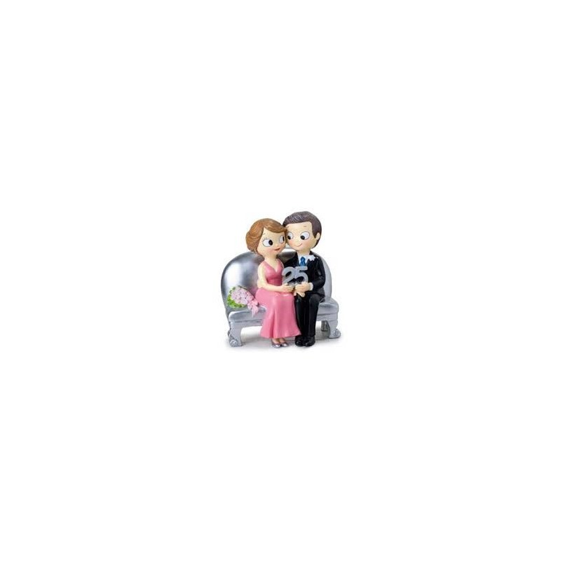 Figura Pastel Novios Sent.25An Figura Pastel Novios Sent.25An