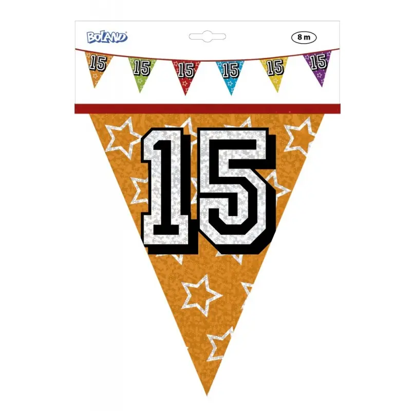 Banderin Nº15 Hologr. 8Mt