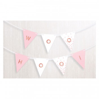 Banderin Rosa Oro Person 4,57M