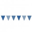Banderin Azul Mix Dots&Chevron Banderin Azul Mix Dots&Chevron
