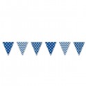 Banderin Azul Mix Dots&Chevron