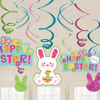 P/12Deco Espiral Conejo Pascua