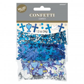 P/3 Confetti Comunion Azul