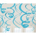 P/12 Colg.Espiral Turquesa