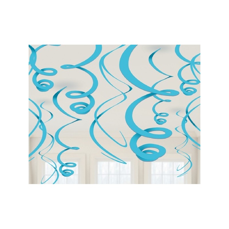 P/12 Colg.Espiral Turquesa