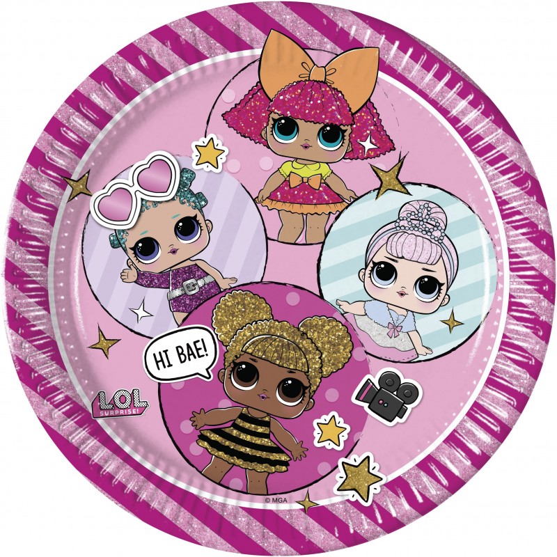 P/8 Plato 23Cm Lol Glitter P/8 Plato 23Cm Lol Glitter