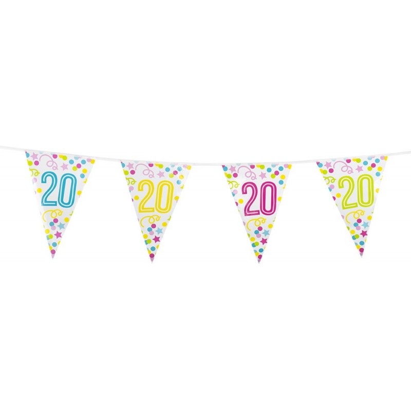 Banderin Nº20 Confetti 6M Banderin Nº20 Confetti 6M