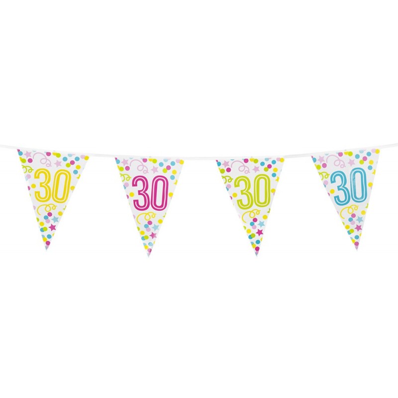 Banderin Nº30 Confetti 6M Banderin Nº30 Confetti 6M