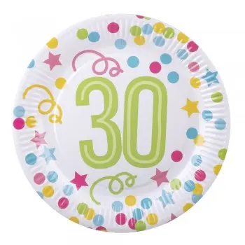 P/6 Plato Nº30 Confetti 23Cm