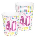 P/6 Vasos Nº40 Confetti P/6 Vasos Nº40 Confetti