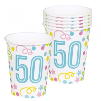 P/6 Vasos Nº50 Confetti