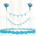 Deco Tarta Band.1ºcomunion Azu