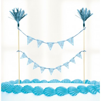Deco Tarta Band.1ºcomunion Azu