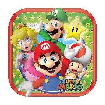 P/8 Plato Cuad.18C Super Mario
