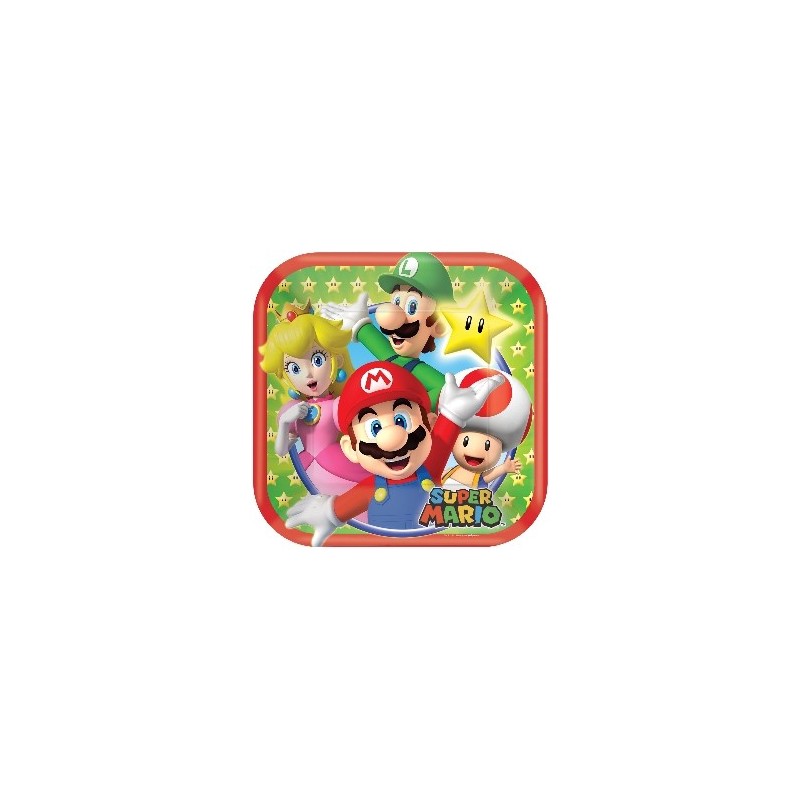 P/8 Plato Cuad.18C Super Mario