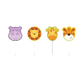 P/4 Velas Animales Jungla