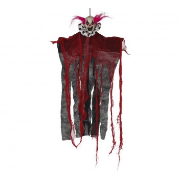 Colg.Payaso Rojo/Negro 60