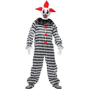 Disf.Payaso Asesino Bl/Ng