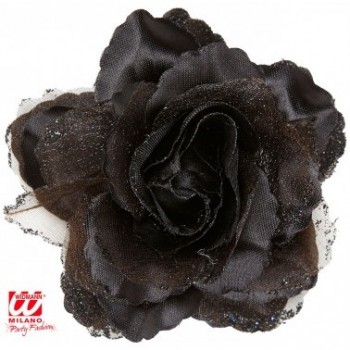 Rosa Negra C/Clip Pelo