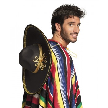 Somb. Mejicano Negro/Oro