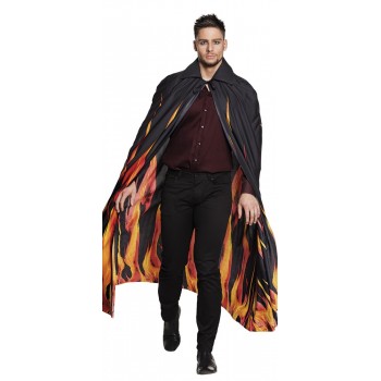 Capa Infierno 160Cm Llamas
