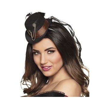 Diadema Minisombrero Steampunk