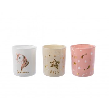 Vaso C/Lumina Unicornio Navida
