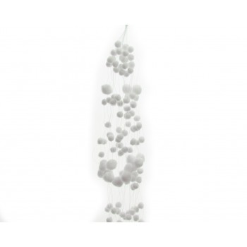 Guirn.Bolas Nieve 3X78x3cm