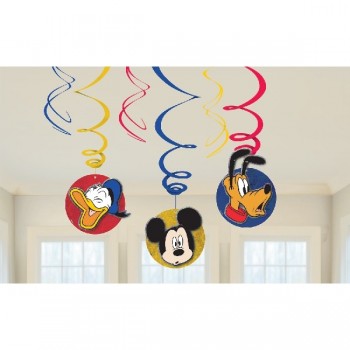 P/6 Deco.Espiral Mickey Mouse