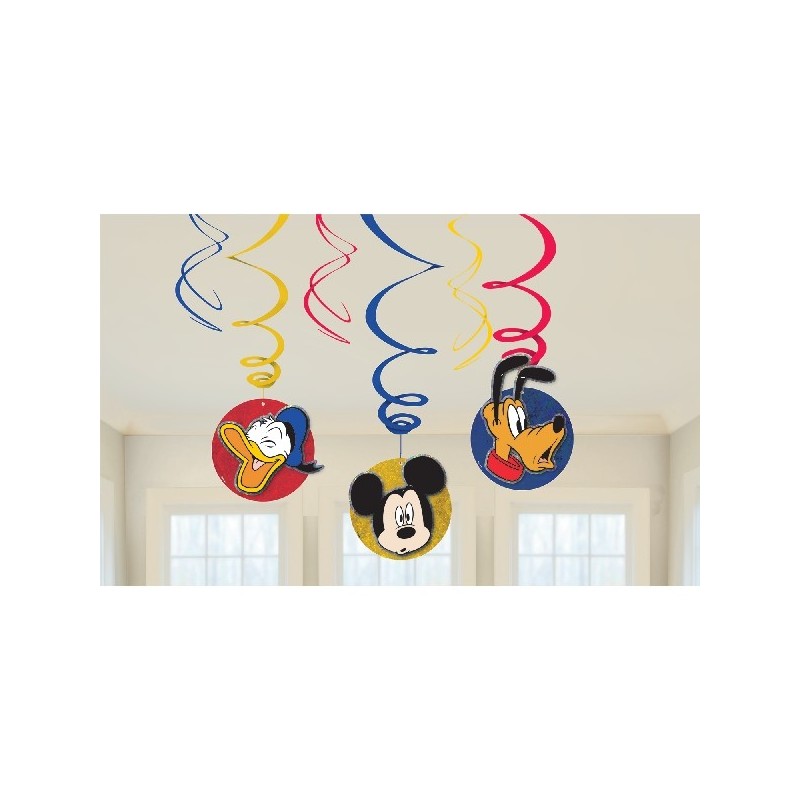 P/6 Deco.Espiral Mickey Mouse
