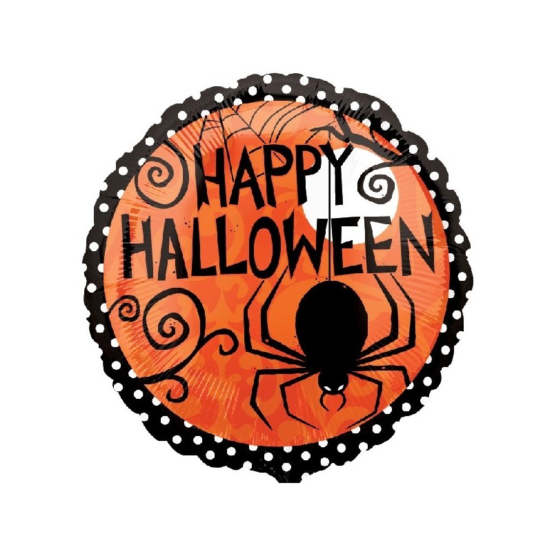 Globo 18"Araña Happy Halloween