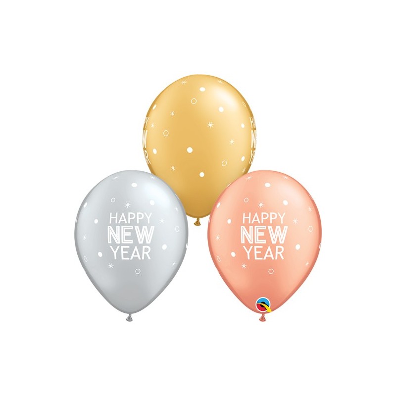 Globo 11"Metal Happy New Year Globo 11"Metal Happy New Year