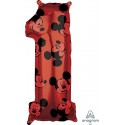 Globo Nº1 Rojo Mickey Globo Nº1 Rojo Mickey