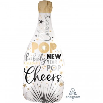 Globo Botella New Year Pop