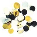 Confetti Circulo Blc/Oro/Neg