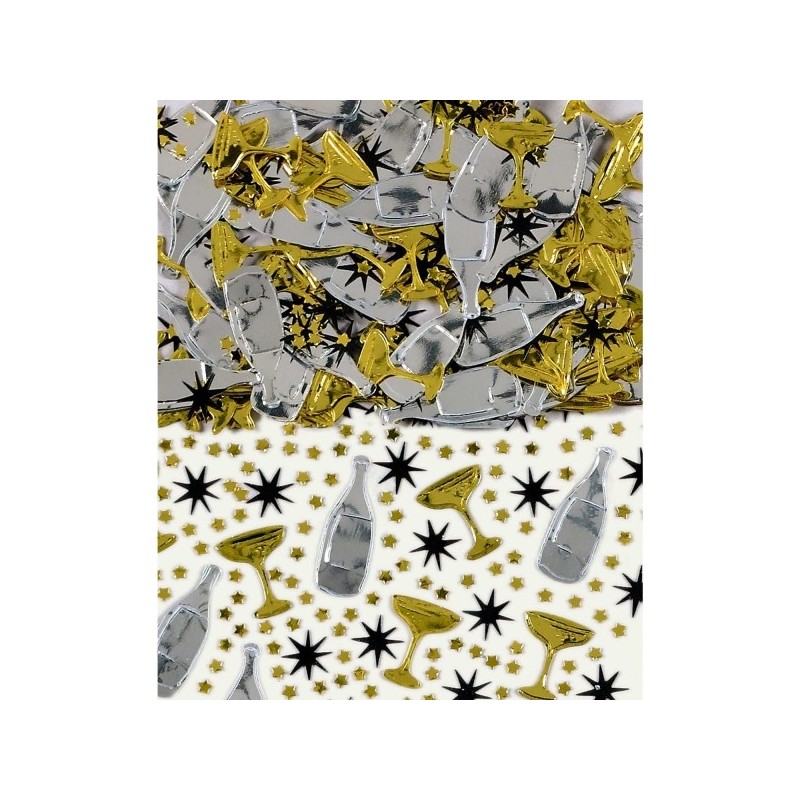 P/Confetti Champan Oro/Plt/Ng P/Confetti Champan Oro/Plt/Ng