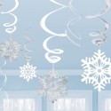 P/12 Colg.Espiral Copos Nieve P/12 Colg.Espiral Copos Nieve