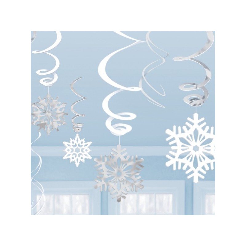P/12 Colg.Espiral Copos Nieve P/12 Colg.Espiral Copos Nieve