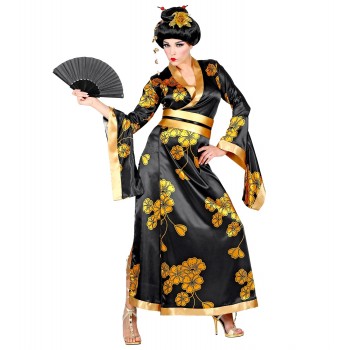 Disf.Geisha Negro/Oro T-M